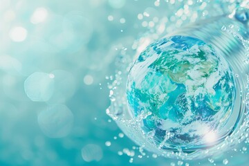 Digital Flyer for World Water Day Online Event and Global Discussions