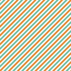 Obraz premium ポップなオレンジとグリーンのストライプ素材