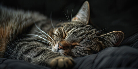 Digestive pain is the uneasy disruption of comfort. Cat hurting.