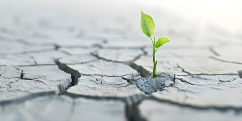 Transforming Cracked Land to Green June 17 World Day Combat Desertification. Concept Environmental Conservation, Land Rehabilitation, Combat Desertification, Green Initiatives, World Environment Day