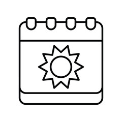 weekend icon with white background vector stock illustration