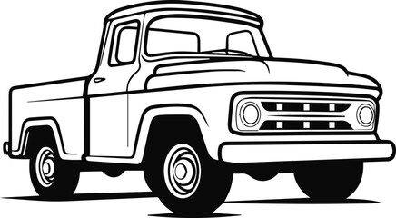 pickup vector illustration