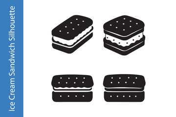 Ice cream sandwich day Silhouette