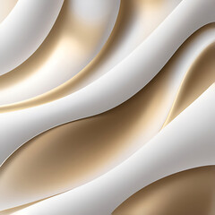 Abstract white gold Gradient background luxury with golden line wave that looks modern blurry background. ai