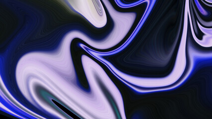 Obraz premium 4K abstract Fluid wave in blue abstract. Three-dimensional gradient flow shape in a modern poster. Creative background design for the landing page and cover.