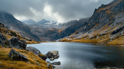 Fototapeta premium Small inlet in the mountains