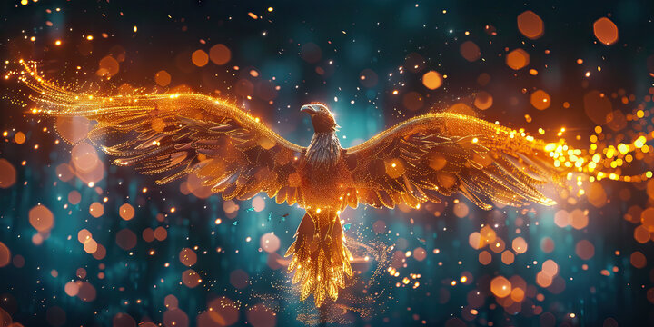 Resilience is the phoenix of the spirit, rising from the ashes of adversity with renewed strength: Picture resilience as a phoenix, symbolizing the ability to bounce back from challenges and emerge st