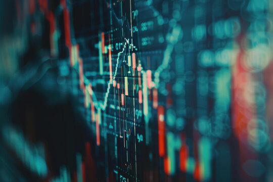 Stock market exchange loss trading graph analysis