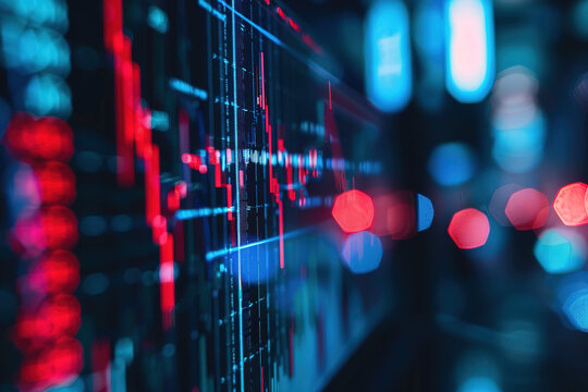 Stock market exchange loss trading graph analysis