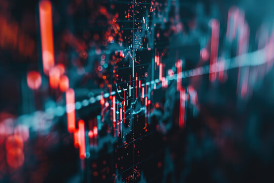 Stock market exchange loss trading graph analysis