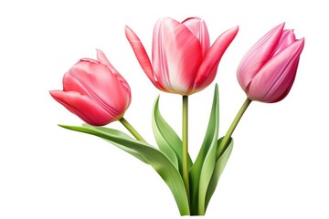 Tulip illustration isolated on white background