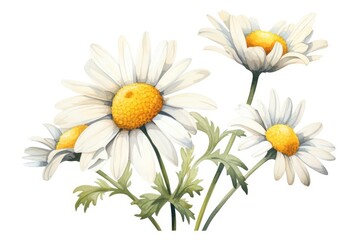 Daisy illustration isolated on white background