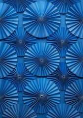 blue paper shapes