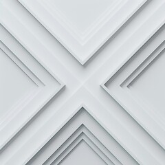 Obraz premium Minimalist arrows intersecting at a central point, creating a sleek, modern design on a white background.