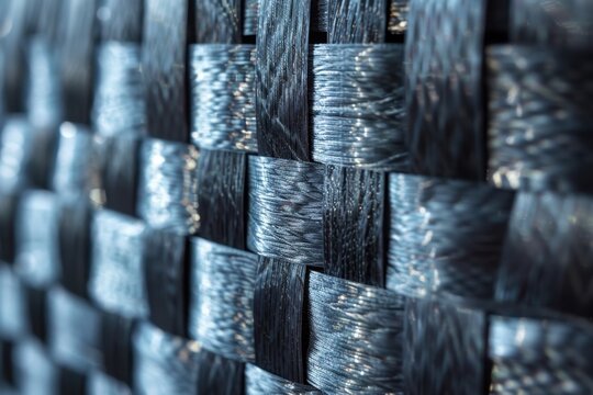 A close-up of polypropylene fabric, showcasing its woven texture and resilience. This material is essential for numerous applications in packaging and construction.
