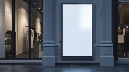 Illuminated Storefront Poster