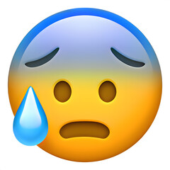 Anxious Face with Sweat