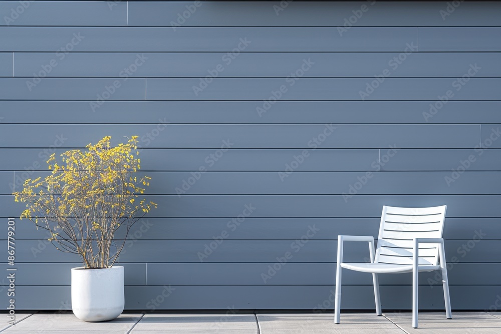 Poster hardie board siding with a minimalistic approach, displaying its durable and sleek surface in an ext