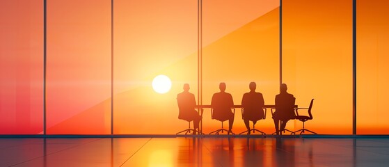 Business leaders discussing the risks and opportunities highlighted in the annual report, risk analysis, strategic discussion