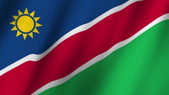 Proudly Waving The Vibrant Colors of the Namibian Flag