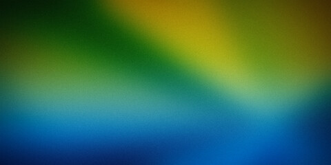 Obraz premium Vibrant gradient background blending blue, green, and yellow hues. This smooth and dynamic abstract design is perfect for digital and print applications, adding a lively touch to any project