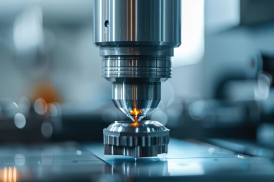 Elevate quality standards with cybernetic quality control tools, ensuring impeccable craftsmanship and reliability with copy space for impact