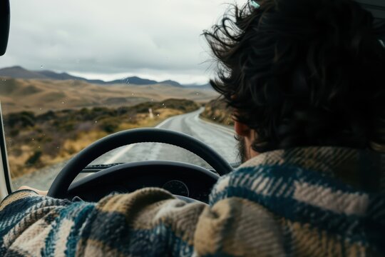 Embark on an unforgettable road trip adventure in a digital realm, capturing memories and exploring new horizons with copy space