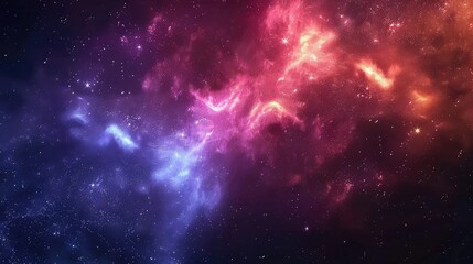 Obraz premium Cosmic Clouds and Stellar Dust in the Night Sky