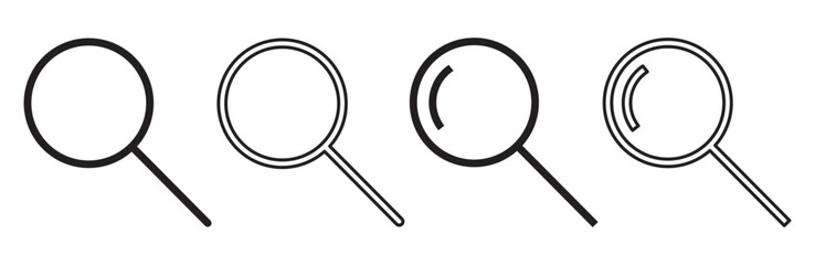 Search icon , magnify icon vector