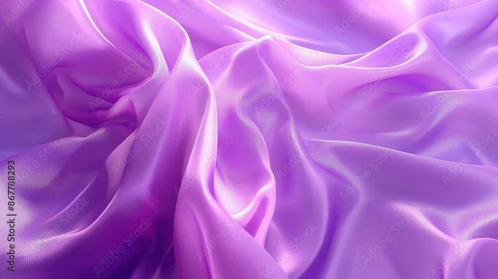 Aufkleber an ethereal purple holographic gradient that resembles a fluid, flowing fabric. the image captures t