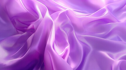 Obraz premium Gentle lavender colored sheer textile material swirls with delicate highlights creating a soft and elegant texture ideal for beauty backgrounds.