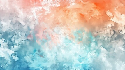 Fototapeta premium Soft Pastel Watercolor Background: Serene Color Palette