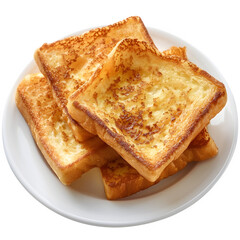 Traditional british grilled cheese toast on plate