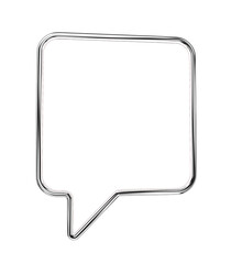 Silver lined box cutout, metallic line box