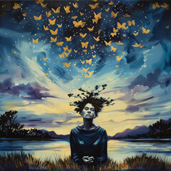 Dreamscape with Butterflies