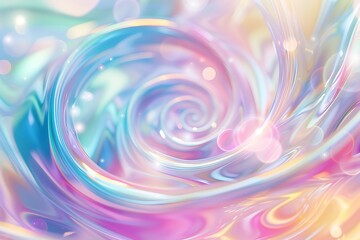 Luminous pastel swirls create an enchanting abstract canvas of bokeh brilliance