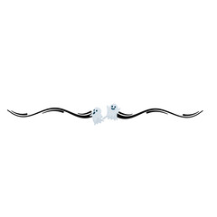 Halloween ghost border 