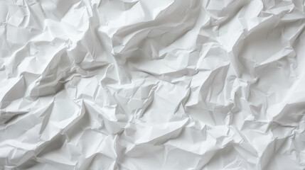Obraz premium Crumpled White Paper Texture Background