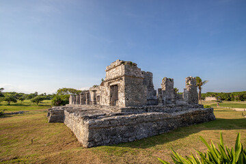 Tulum, ruins of a pre-Columbian Mayan walled city  in Quintana Roo, Mexico