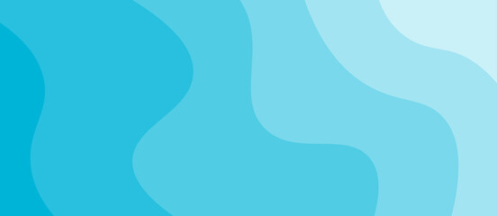 Abstract blue gradient wave simple background. Vector illustration.