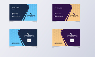 Modern Business Card, Creative and Clean Business Card. Business Card Template. Luxury business card design template. Vector illustration.