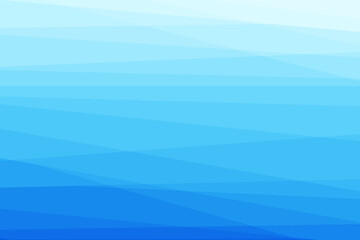 Abstract blue gradient wave simple background. Vector illustration.