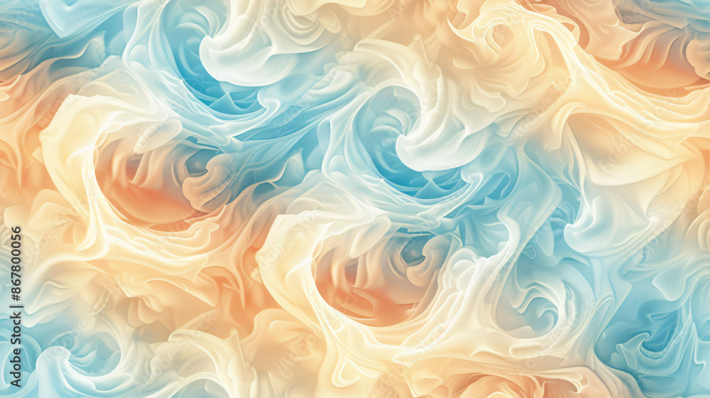 Aufkleber swirling pastel colors in abstract background evoke movement and depth