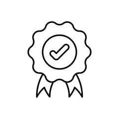 Badge icon design with white background stock illustration