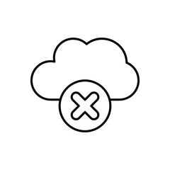 Cloud icon design with white background stock illustration