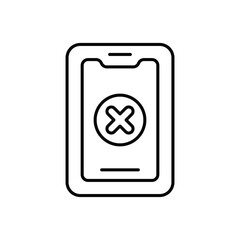 Smart Phone icon design with white background stock illustration