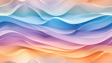 Colorful pastel wavy pattern on abstract background, ideal for adding a modern and elegant touch to any project