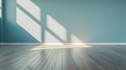 Obraz premium Empty room interior. Mockup for product placement. The interior design is minimalistic. Simple design. Blank for furniture