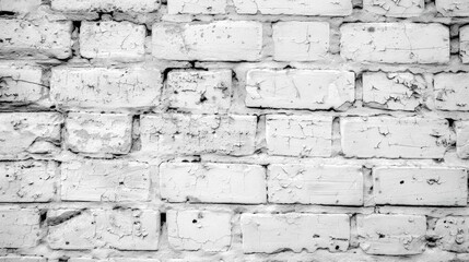 Texture or background of a white brick wall