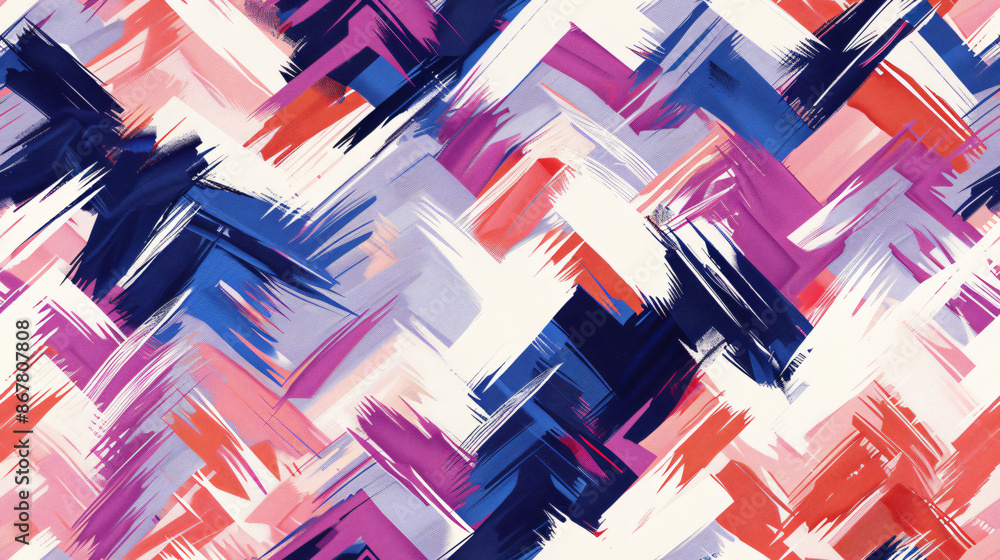 Poster vibrant abstract background with brush strokes creating a chevron design, perfect for web and social